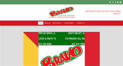 Desktop Screenshot of bravopizzarestaurant.com